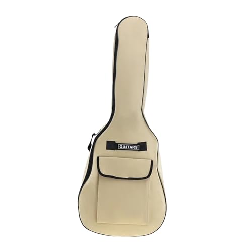 harayaa 40 41 Zoll Gitarrentasche E-Gitarre Staubschutz Doppelgurte Gitarrenkoffer für Noten Kapodaster, Beige harayaa 40 41 Zoll Gitarrentasche E-Gitarre Staubschutz Doppelgurte Gitarrenkoffer für Noten Kapodaster, Beige von harayaa