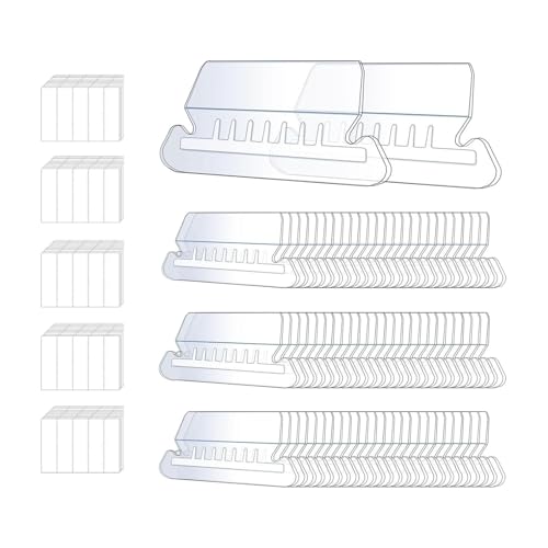 harayaa 50pcs Hanging Datei Ordner Registerkarten und fügte Datei Tabs Praktisch robuste schwere Duty Clear für Home Office Room Cabinet von harayaa