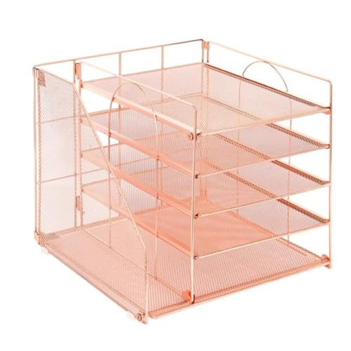 harayaa Organizer für Schreibtisch Fünf -Tier -Mesh Paper Letter Tablett Organizer Desktop Mail Sortierer für Klassenzimmer, Roségold harayaa Organizer für Schreibtisch Fünf -Tier -Mesh Paper Letter Tablett Organizer Desktop Mail Sortierer für Klassenzimmer, Roségold von harayaa