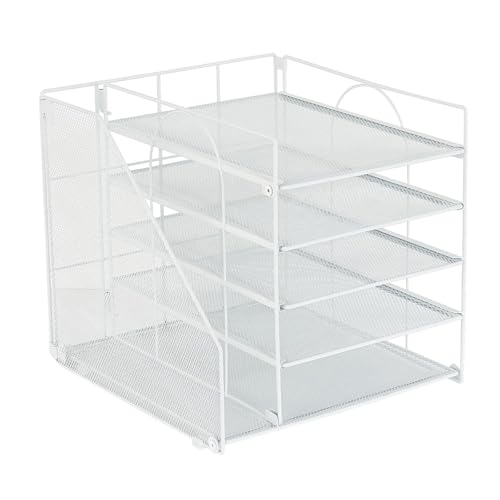 harayaa Organizer für Schreibtisch Fünf -Tier -Mesh Paper Letter Tablett Organizer Desktop Mail Sortierer für Klassenzimmer, Weiß harayaa Organizer für Schreibtisch Fünf -Tier -Mesh Paper Letter Tablett Organizer Desktop Mail Sortierer für Klassenzimmer, Weiß von harayaa