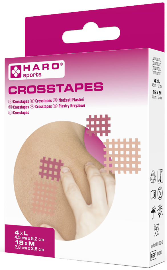 HARO Crosstape/Gitterplaster, Größe: M/L von haro