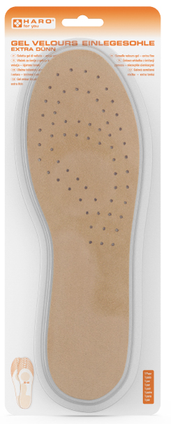 HARO Einlegesohle Gel Velours, Größe: 36-46 HARO Einlegesohle Gel Velours, Größe: 36-46 von haro