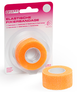 HARO Elastische Fixierbandage, 25 mm x 2,5 m, orange von haro