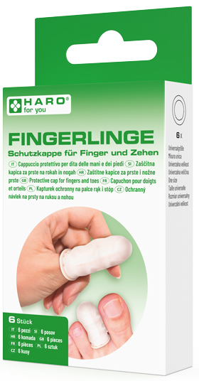 HARO Fingerlinge, Universalgröße, weiß von haro