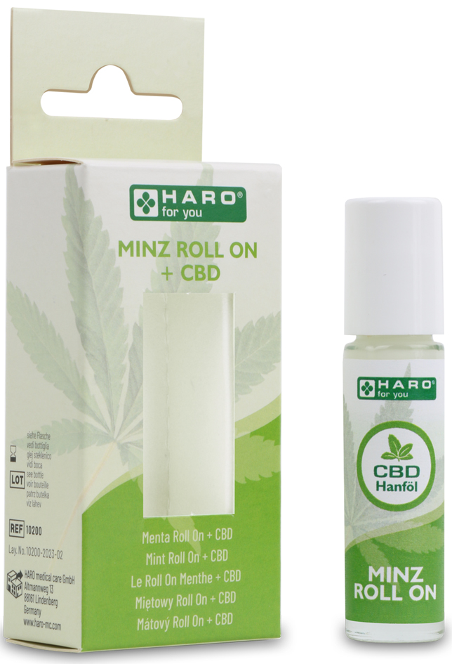 HARO Minz-Roll-On + CBD, 10 ml Stift HARO Minz-Roll-On + CBD, 10 ml Stift von haro