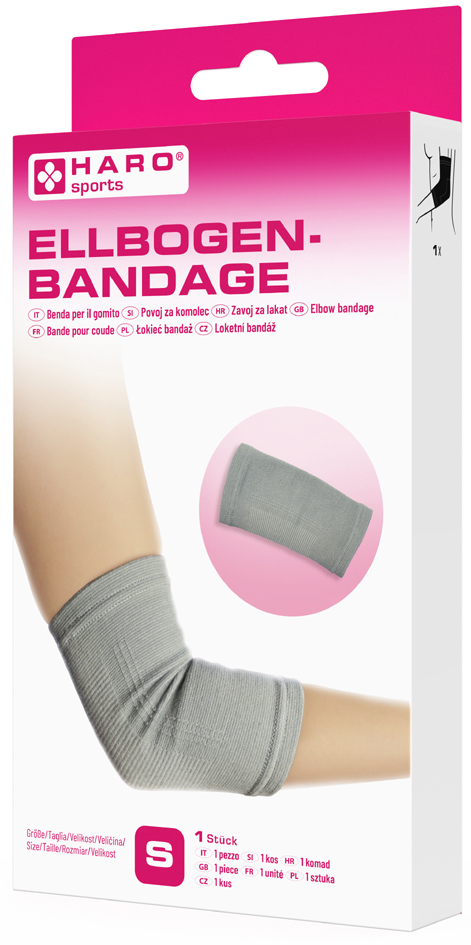 HARO Sportbandage , Ellenbogen, , Größe: S, grau HARO Sportbandage , Ellenbogen, , Größe: S, grau von haro