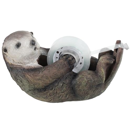 Klebebandabroller,Lustiger kleiner Otter-Klebebandspender,Einfache Handhabung,Sauberer Schnitt,KlebebandspenderGeeignet für Büro, Schule, Kinder, Geschenkverpackungen von harupink