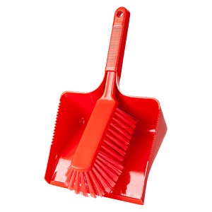 haug® bürsten Kehrgarnitur rot Kunststoff 35,0 cm breit von haug® bürsten