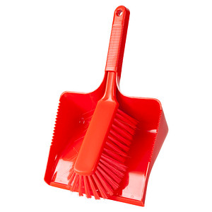 haug® bürsten Kehrgarnitur rot Kunststoff 35,0 cm breit von haug® bürsten