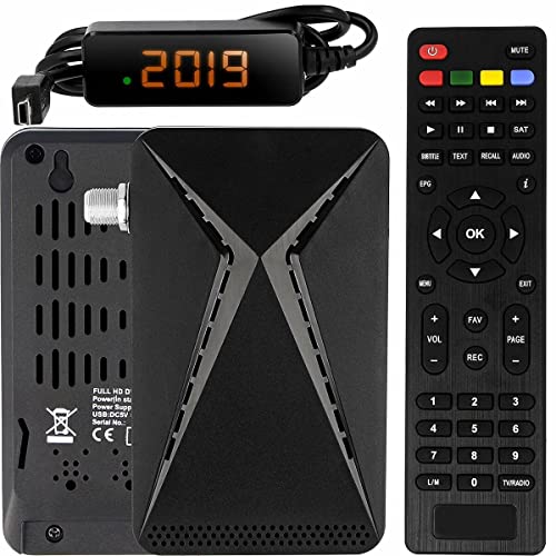 Echosat OM-26100 Mini Sat Receiver -DVB S/S2 Satelliten Receiver ✓Full HD ✓1080 P ✓HDMI ✓2 x USB 2.0 ✓HDTV [Digital Satelliten Receiver] (Astra Hotbird Türksat )-Schwarz von hd-line