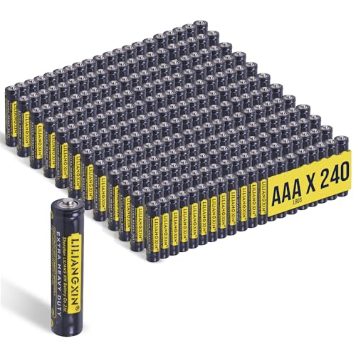 HD-Line 240er Pack AAA Micro LR03 Alkaline Batterien 1,5V – Langlebig und Leistungsstark – Ideal für Fernbedienungen, Spielzeug, Taschenlampen u.v.m. von hd-line
