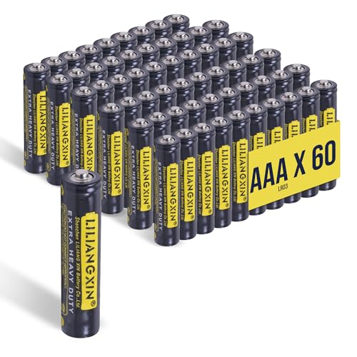 HD-Line 60er Pack AAA Micro LR03 Alkaline Batterien 1,5V – Langlebig und Leistungsstark – Ideal für Fernbedienungen, Spielzeug, Taschenlampen u.v.m. HD-Line 60er Pack AAA Micro LR03 Alkaline Batterien 1,5V – Langlebig und Leistungsstark – Ideal für Fernbedienungen, Spielzeug, Taschenlampen u.v.m. von hd-line
