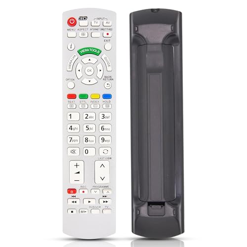 Hd-line Ersatz Fernbedienung für Panasonic N2QAYB000572 – Kompatibel mit Panasonic TVs – RM-D1170 Modell – Keine Einrichtung nötig, sofort einsatzbereit, langlebig & zuverlässig Hd-line Ersatz Fernbedienung für Panasonic N2QAYB000572 – Kompatibel mit Panasonic TVs – RM-D1170 Modell – Keine Einrichtung nötig, sofort einsatzbereit, langlebig & zuverlässig von hd-line