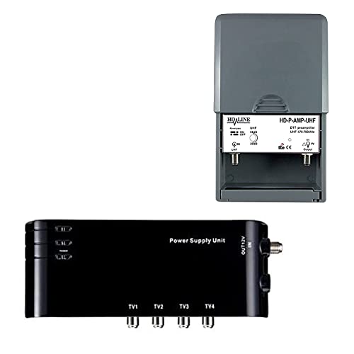 Vorverstärker Set HD-LINE 4/1 TV Vorverstärker + Versorgung für 4 TV Geräte Vorverstärker Set HD-LINE 4/1 TV Vorverstärker + Versorgung für 4 TV Geräte von hd-line