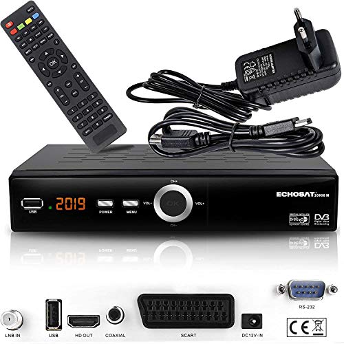 hd-line Echosat 20900 M Digital Satelliten Sat Receiver - (HDTV, DVB-S/S2, HDMI, SCART, 2X USB 2.0, Full HD 1080p) [Vorprogrammiert für Astra Hotbird Türksat] von hd-line