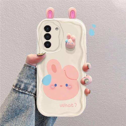 3D Cartoon Hülle Kompatibel mit Samsung Galaxy S21 5G Süßes Stoßfestes und Stylisches Silikon Cover von hdqICase