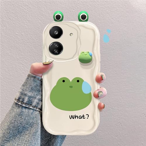 3D Cartoon Hülle Kompatibel mit Xiaomi Poco C65/Redmi 13C-4G Süßes Stoßfestes und Stylisches Silikon Cover von hdqICase