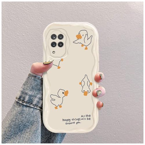 Ente Welle Silikon Weich Hülle Kompatibel mit Samsung Galaxy A21s Weiß Ente Welle Silikon Weich Hülle Kompatibel mit Samsung Galaxy A21s Weiß von hdqICase
