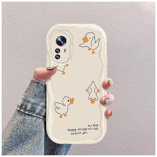 Ente Welle Silikon Weich Hülle Kompatibel mit Xiaomi 12/12X/12S Weiß Ente Welle Silikon Weich Hülle Kompatibel mit Xiaomi 12/12X/12S Weiß von hdqICase