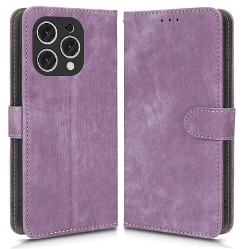 Hülle Kompatibel mit Doogee N55 Plus, RFID-Blockierung, Magnetisches Flip-Leder, Stoßfeste Schutzabdeckung mit Kartenfächern und Ständer von hdqICase