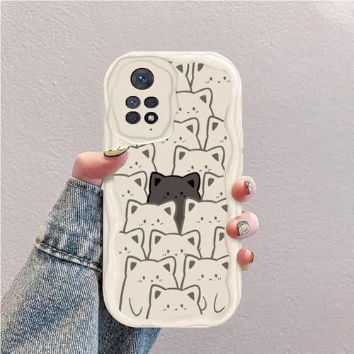 Katze Welle Silikon Weich Hülle Kompatibel mit Redmi Note 11S/Redmi Note 11 4G Weiß Katze Welle Silikon Weich Hülle Kompatibel mit Redmi Note 11S/Redmi Note 11 4G Weiß von hdqICase