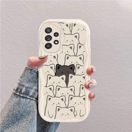 Katze Welle Silikon Weich Hülle Kompatibel mit Samsung Galaxy A72 Weiß Katze Welle Silikon Weich Hülle Kompatibel mit Samsung Galaxy A72 Weiß von hdqICase