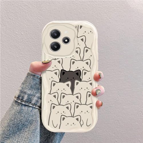 Katze Welle Silikon Weich Hülle Kompatibel mit Xiaomi Redmi 12 4G Weiß Katze Welle Silikon Weich Hülle Kompatibel mit Xiaomi Redmi 12 4G Weiß von hdqICase