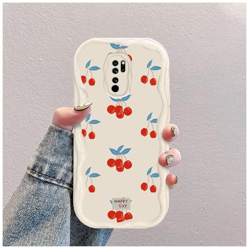 Kirsche Welle Silikon Weich Hülle Kompatibel mit Xiaomi Redmi Note 8 Pro Weiß Kirsche Welle Silikon Weich Hülle Kompatibel mit Xiaomi Redmi Note 8 Pro Weiß von hdqICase