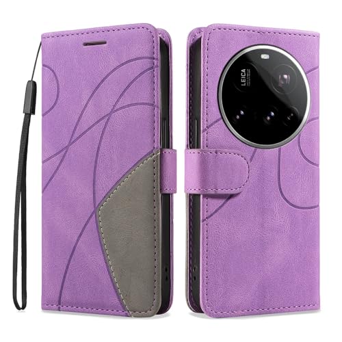 Kompatibel mit Xiaomi 15 Ultra – Schlanke Zweifarbige Handyhülle mit Weichem Leder und TPU, Kartenfächern Kompatibel mit Xiaomi 15 Ultra – Schlanke Zweifarbige Handyhülle mit Weichem Leder und TPU, Kartenfächern von hdqICase