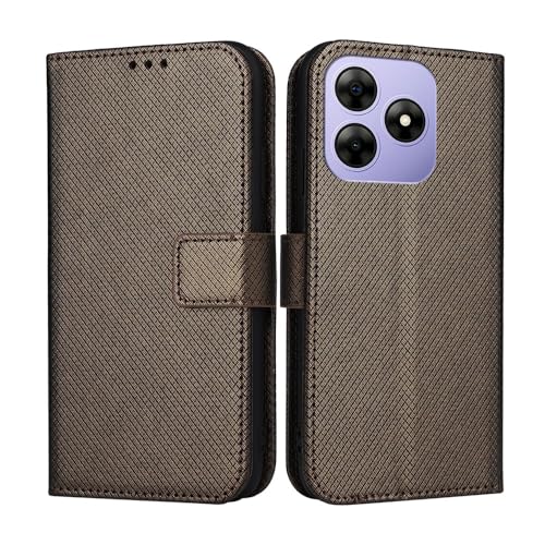 Magnetic Wallet Handyhülle Kompatibel mit Blackview Wave 8C Hülle Diamantstruktur Card Slot PU/Leder Flip Stand Case Cover von hdqICase