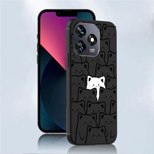 Matt Lackiertes Katze Handyhülle Kompatibel mit Oukitel C51 Soft Shell Matt Lackiertes Katze Handyhülle Kompatibel mit Oukitel C51 Soft Shell von hdqICase
