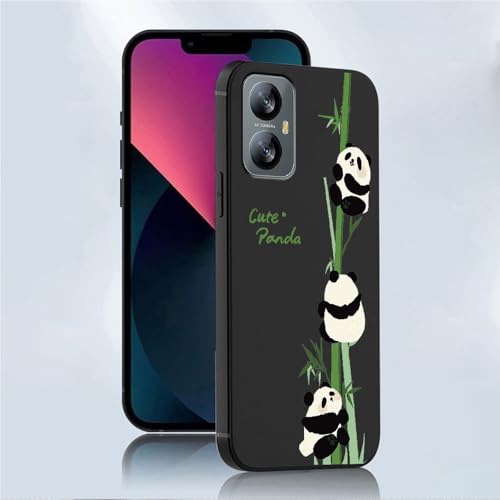 Matt Lackiertes Panda Handyhülle Kompatibel mit Blackview A52 Pro Soft Shell von hdqICase