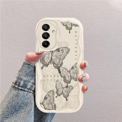 Schmetterling Welle Silikon Weich Hülle Kompatibel mit Samsung Galaxy A15 Weiß Schmetterling Welle Silikon Weich Hülle Kompatibel mit Samsung Galaxy A15 Weiß von hdqICase