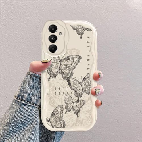 Schmetterling Welle Silikon Weich Hülle Kompatibel mit Samsung Galaxy A16 Weiß Schmetterling Welle Silikon Weich Hülle Kompatibel mit Samsung Galaxy A16 Weiß von hdqICase