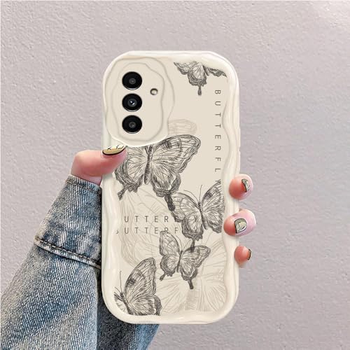 Schmetterling Welle Silikon Weich Hülle Kompatibel mit Samsung Galaxy S24 FE Weiß Schmetterling Welle Silikon Weich Hülle Kompatibel mit Samsung Galaxy S24 FE Weiß von hdqICase