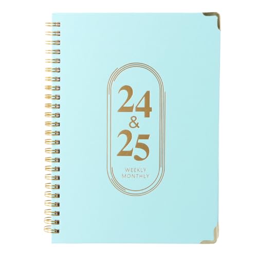 Terminkalender 2024-2025 A5, Akademischer Terminplaner, Lehrerkalender, Tagebuch, Buchkalender, Studienplaner, Schulplaner, Tages Wochen Monats Planer for Schüler Family Office School (Himmelblau) von heavenlife