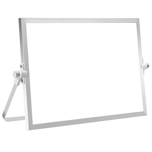 Whiteboard Klein, Whiteboard A4 mit Ständer für Kinder, Magnettafel Whiteboard Magnetisch Tisch Tragbar Mini Beschreibbar für Schule Büro (20 x 30) von heavenlife