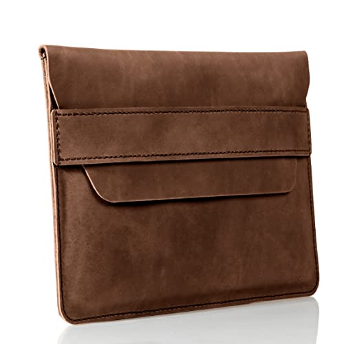 hecho. Ledertasche Fernando für Apple iPad 1-6, iPad Air 1-2 & iPad Pro 9,7" - Handgefertigt, 100% echtes Leder & Fair-Trade (Lederhülle, Hülle, Etui, Tasche, Cover, Case, Sleeve) von hecho.