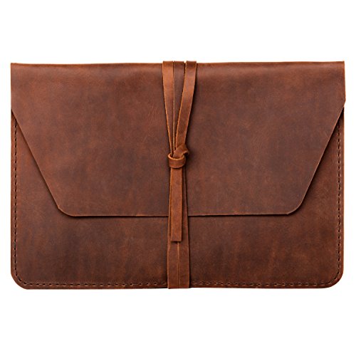 hecho. Ledertasche Pablo für Apple MacBook Air 13" (2009-2017, A1466) - Handgefertigt, Leder & Fair-Trade (Lederhülle, Hülle, Etui, Tasche, Cover, Case, Sleeve) von hecho.