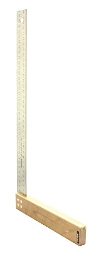 Tischlerwinkel 400 mm Nussbaum mit Edelstahlblatt 35 mm von Hedue