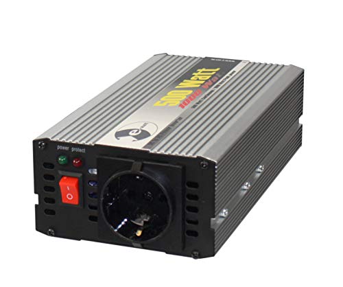 Wechselrichter 12 V DC/230 V AC 50 Hz - 1.000 Watt kurzfristige Spitzenleistung 500 W (1 ST) von heicko