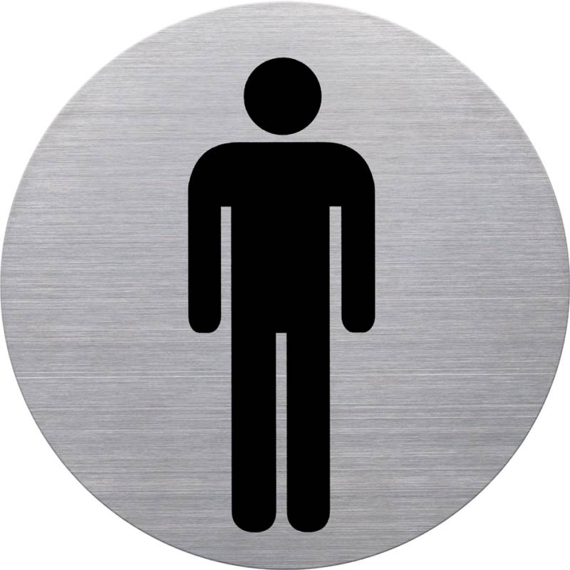 helit Piktogramm , the badge,  WC Behinderte, , rund, silber von helit