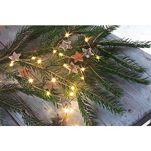 LED-Lichterkette mit Holzsternen 520460 LED-Lichterkette mit Holzsternen 520460 von hellum