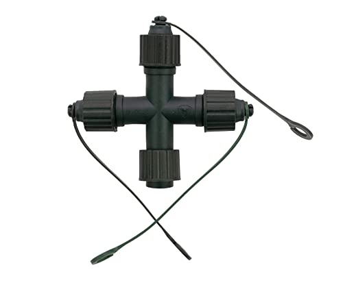 Hellum 555974 Kreuz-Verbindungsstück für verlängerbare System-Profi Lichterketten / 4 Ausgänge/innen & außen/grünes Kabel Hellum 555974 Kreuz-Verbindungsstück für verlängerbare System-Profi Lichterketten / 4 Ausgänge/innen & außen/grünes Kabel von hellum