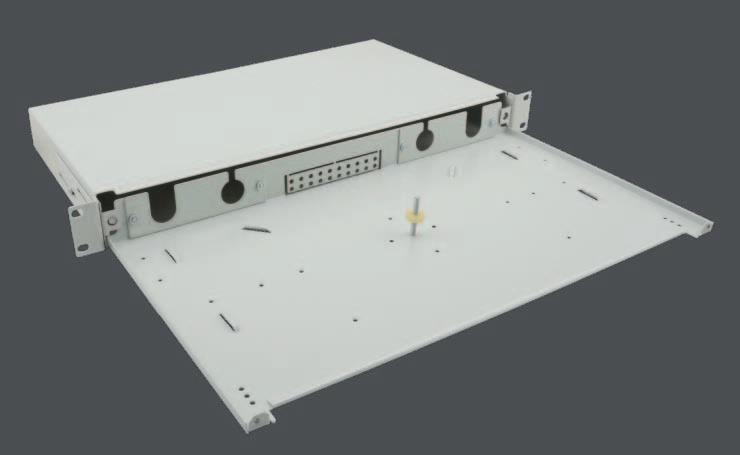 Helos LWL - Breakout-Box - Rack montierbar - Grau - 1U - 48.3 cm (19) - 24 Ports von helos