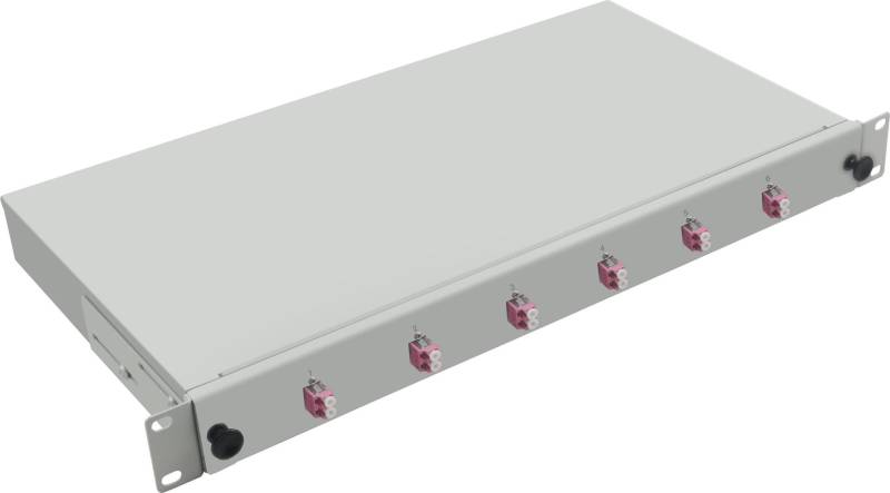 Helos LWL - Breakout-Box - Rack montierbar - LC MM X 6 - 1U von helos