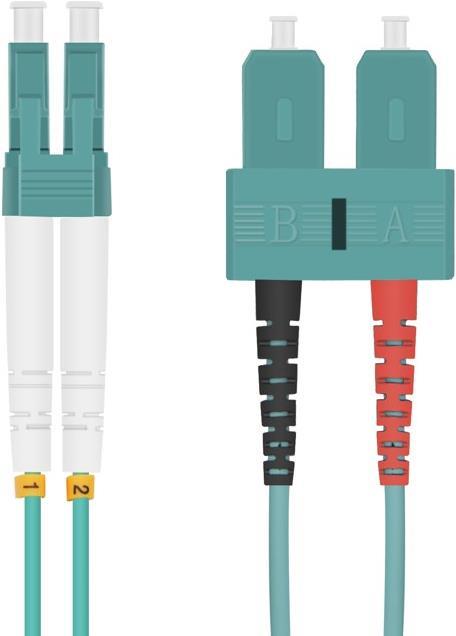 Helos - LWL Patchkabel - SC Duplex-Mode - LC Duplex-Mode - 7.5 m - 50/125 Mikrometer - OM3 Helos - LWL Patchkabel - SC Duplex-Mode - LC Duplex-Mode - 7.5 m - 50/125 Mikrometer - OM3 von helos