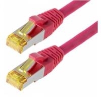 Helos - Patchkabel - RJ-45 (M) - RJ-45 (M) - 3 m - SFTP-Kabel (PIMF) - CAT 6a - Magenta von helos