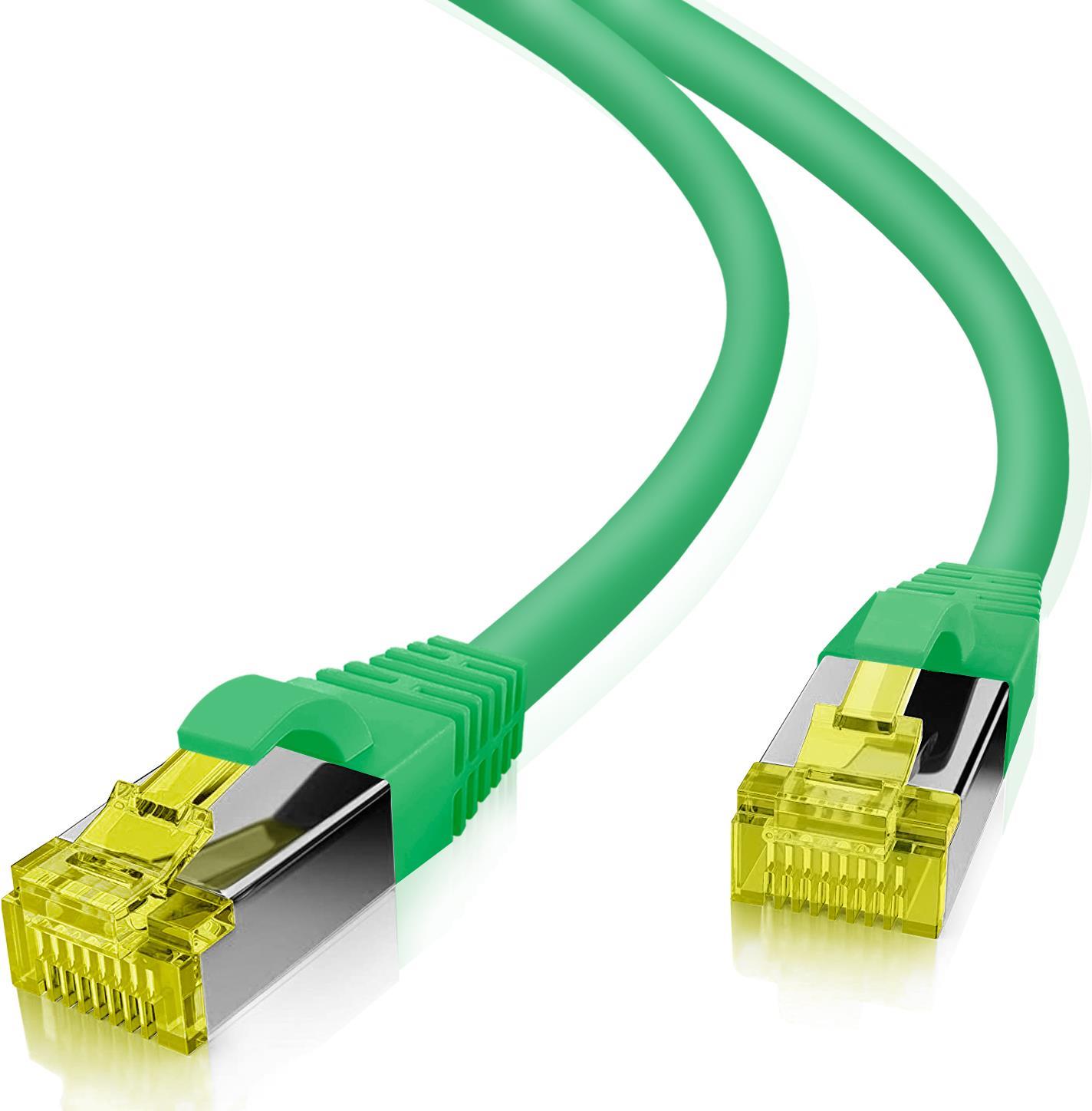 Helos ultra flex - Patch-Kabel - RJ-45 (M) zu RJ-45 (M) - 30 m - S/FTP - CAT 6a - halogenfrei - grün von helos