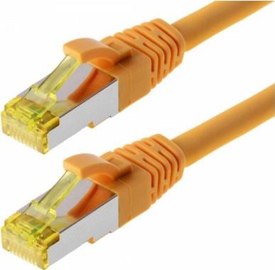 Herweck Helos - Patchkabel - RJ-45 (M) - RJ-45 (M) - 5,0m - SFTP-Kabel (PIMF) - CAT 6a - Gelb (118104) von helos